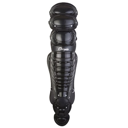 Champion Sports 16.5 in. Pro Adult Triple Knee Shinguard, Black CH55987